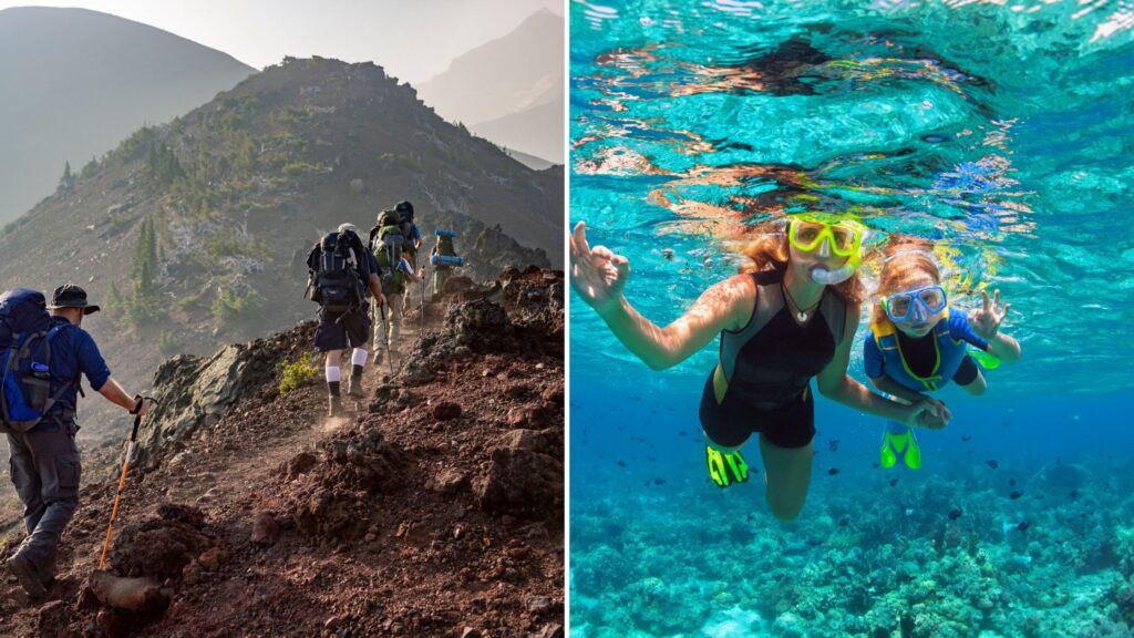 Experience Greece breathtaking landscape and underwater scenery while hiking and scuba diving