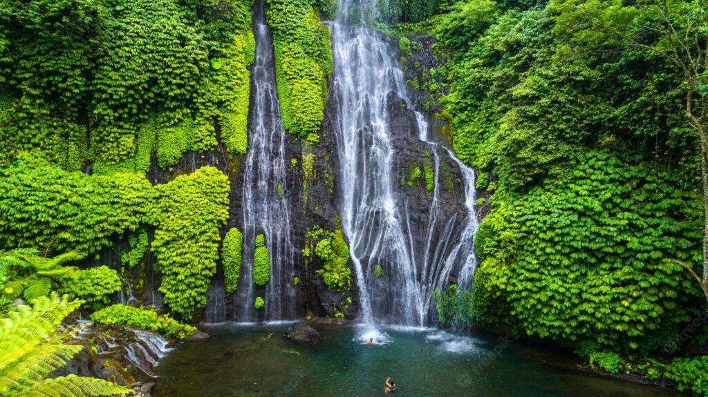 Stunning Sekumpul Waterfall in Bali for Honeymoon