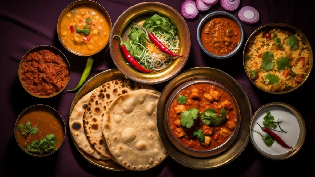 Punjabi Food at a Dhaba